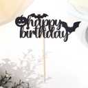 2 x Halloween Happy Birthday Cake Topper - Halloween Cake Topper,halloween Themed Girl/boy Birthday Cake Topper,halloween Birthday Party Decorations