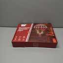 Christmas Decorations Lights Outdoor, 2.8ft LED Christmas Parachute Lights with Santa Claus, 8 Modes & Timer Battery Operated Hanging Xmas Lights for Roof Eave Balcony Home Garden Decor (Warm White)