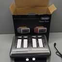 4 Slice Toaster Touch Screen, Stainless Steel Toasters Digital Timer, Dual Control Panel Toasters, 8 Shade Settings 6 Bread Types for Bagel, Cancel, Defrost 1650W