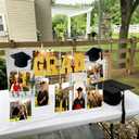 Harloon 2026 Graduation Decorations Graduation Photo Display DIY Iron Grid Decor with Clips Class of 2026 Grad Centerpieces Table Wall Decoration for Kindergarten Preschool High School College
