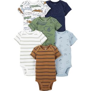 Simple Joys by Carter's Baby-Boys 6-Pack Short-Sleeve Bodysuit (0-3 Months)