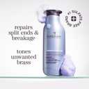 Pureology Strength Cure Blonde Purple Shampoo - For Blonde & Lightened Color-Treated Hair, Tones & Fortifies Brassy Hair, Sulfate-Free & Vegan