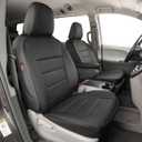 EKR Sienna Seat Covers for 2011-2020 Toyota Sienna LE,XLE, SE,XLE Premium 2nd Row 4/2/4 Split,8 Seats,Waterproof Car Seat Cover Full Set,Car Seat Protectors- Three Row,Leather(Black)