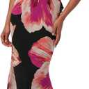 Lulus Women's Sawyer Bold Floral Maxi Dress (Magenta Multi, Size: Small)