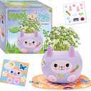 Creativity for Kids Plant-A-Pet: Bunny - Miniature Kit for Kids, Arts and Crafts for Kids, Small Gifts for Birthdays, Stocking Stuffers, and Easter Baskets (Ages 6+), Set of 4