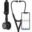 3M Littmann CORE Digital Stethoscope, Our Most Advanced Stethoscope Yet, Up To 40x Amplification, Active Noise Cancellation, In-App Sound Wave Visualization, Black-Finish Chestpiece, 8480