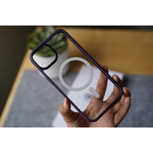 for iPhone 15 Pro Max Case, Camera Control, Compatible with MagSafe, Shockof Military-Grade tection, Magnetic Phone Case for iPhone, Classic Hybrid Case, Clear Black