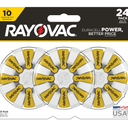 Rayovac Size 10 Hearing Aid Batteries (24 Pack), Size 10 Batteries