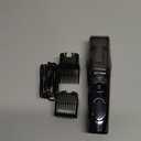 Vacuum Beard Trimmer for Men, New Version Adjustable Precision Trimming Length with 2 Combs, Electric Cordless Vacuum Trimmer for Beard, Waterproof and Rinses Easy, Blades for Skin fit, Black