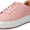 Amazon Essentials Women's Low Top Classic Sneakers (9, Pink)