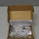 Lakumu 20FT 40 LED Snowflake Christmas Mini Twinkle Lights, Rechargeable Battery Operated, 8 Modes & Timer for Bedroom Patio Xmas Tree, Warm White