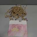 AmazingSpark 40 Pack Small Thank You Gift Bags with Handles 5.5 x 2.4 x 4.7 Inches Mini Gift Bags Bulk with Bow Ribbon Paper Marble for Party Favor Wedding Bridal Shower(Pink)