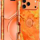 Casetego for iPhone 17 Pro Case,Three Layer Heavy Duty Sturdy Shockproof Protection Full Rugged Hard PC+Soft TPU Bumper Protective Girls Case for Apple iPhone 17 Pro 6.3 inch,Orange