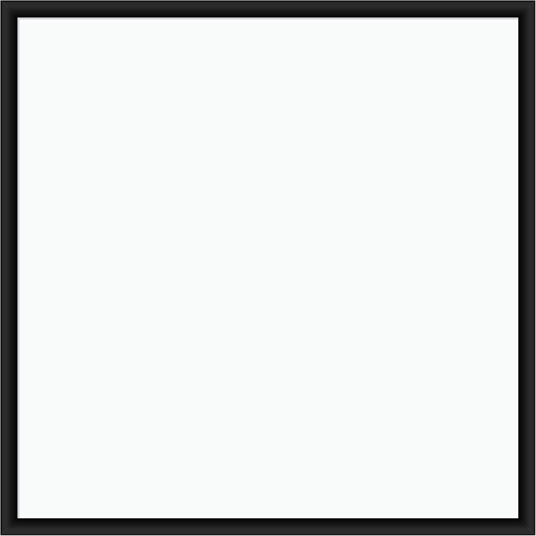 U Brands Magnetic Dry Erase Board, 35 x 35 Inches, Black Wood Frame (2892U00-01)