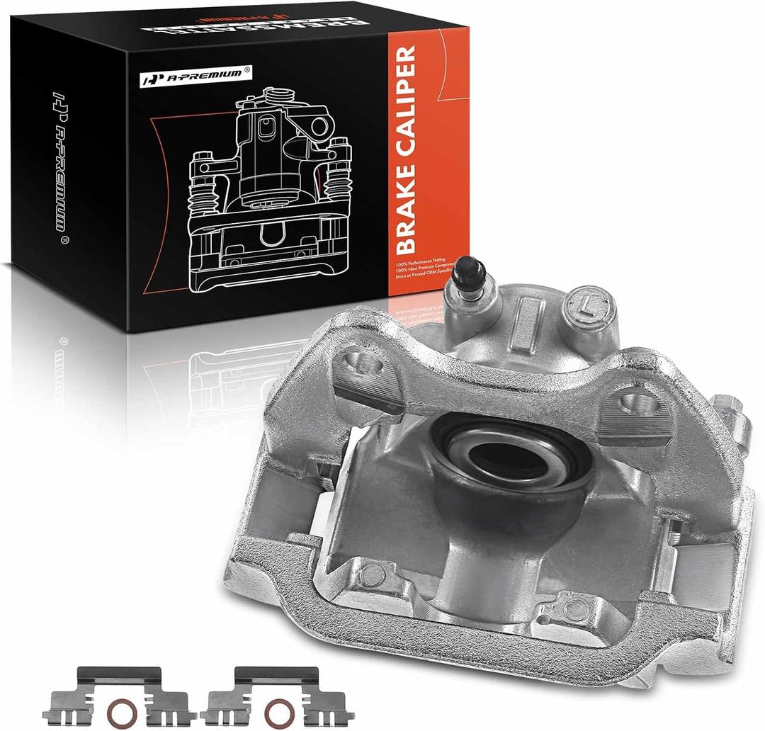 A-Premium Disc Brake Caliper Assembly with Bracket Compatible with Select Cadillac, Chevy and GMC Models - Escalade, Avalanche, Silverado 1500, Suburban, Tahoe, Sierra 1500 and more - Rear Driver