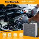 MOTOALL Engine Air Filter & Cabin Air Filter Combo Set 17220-5A2-A00 Fit for Honda Accord 2013-2017 for Acura TLX 2015-2020 Replaces# 80292-SDA-A01