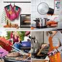 Funny Humor Sarcastic Cooking and Baking BBQ Kitchen Gadgets with Heat Resistant Silicone Non-Slip, Don't Make Me Poison Your Oven Mitts Set of 2, Gifts for Housewife Hostess Mom Aunt Sister BFF