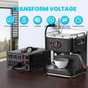 6000W Voltage Converter Transformer(110V to 220V or 220V to 110V) Step Up/Down Converter 110/120 Volt - 220/240 Volt w/US Power Cord,Circuit Breaker Protection, LCD Screen Display