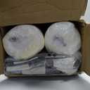 Outdoor Patio Chair Cushions Set, 22" x 22", Set of 2, Water-Repellent, Fade Resistant, Deep Seat Bottom and Back Cushion for Backyard, Couch, Sofa and Patio Furniture, Gray Stripe