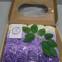 N&T NIETING Artificial Flowers, 25pcs Fake Flowers Rose with Stems Perfect for DIY Wedding Bridesmaid Bridal Bouquets Centerpieces Home Flower Arrangement Decoration, Series Purple