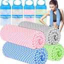BOGI Cooling Towels for Neck and Face, Soft Breathable Cool Towel for Instant Cooling Stay Cool for Yoga, Sport, Gym, Camping, Running & More Activities, 40.00" x 12.00"