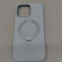 TORRAS Magnetic for iPhone 16 Pro Max Case Silicone with Stand, Fit for MagSafe, 360 Ring Stand with Camera Control, Ostand Q3 Silicone Rubber Soft Case for iPhone 16 Pro Max 6.9'', Baby Blue