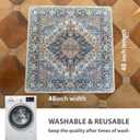 nunubaby Washable Pee Pads for Dogs, Stylish, Non-Slip and Leak-Proof Pee Pads. Reusable Potty Pads for Dogs for Crates and Floors.(Beige/Multi, 48" x48" ) (48x48 Inch (Pack of 2))