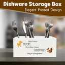 2 x Funny Office Pen Holder for Desk, Dark Humor Office Work Gifts for Women Men Coworkers, I Don't Have Ducks in a Row Humorous Wooden Pen Pencil Holder Organizer for Desk Accessories