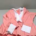 Womens 2 Piece Outfits Business Casual Cropped Blazer Jacket and High Waist Pleated Mini Skirt Sets (Medium, Pink)