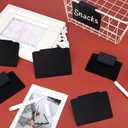 Plastic Basket Label Clip, Bin Clip Labels on Baskets Pantry Storage Box Clip Label Include 20 Pieces Label Bins Clip + 2 White Chalk Makers, Label Holder Set for Kitchen Office Home Organization