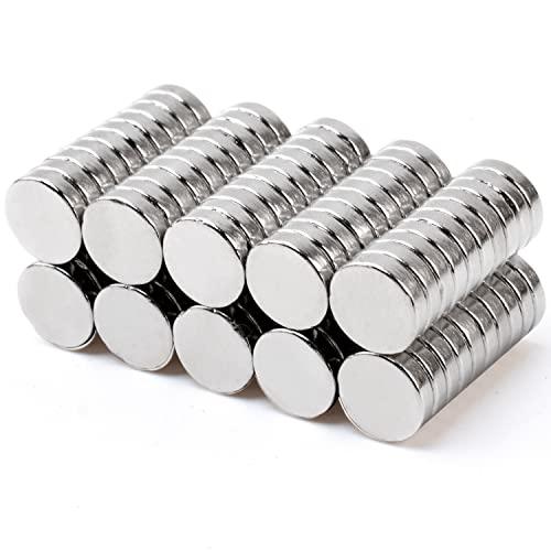 MIN CI Strong Neodymium Magnets Disc, 8 x 2mm Small Magnets for Whiteboard, Mini Round Rare Earth Magnets for DIY Building Scientific Models Dry Erase Board Office Fridge Crafts