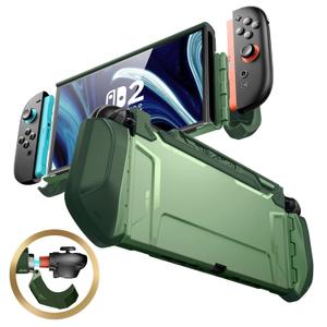 Mumba Dockable Case for Nintendo Switch 2 [2025 Blade Series] TPU Switch 2 Grip Protective Cover, Ergonomic Console Accessories with Quick-Release for Switch 2 Joy Con Controllers (Avocado Green)