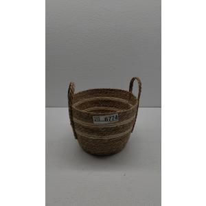 Wyhqgn Woven Planter Basket Plant Pot Ornament Organizer Decorative Storage Basket Plant Container for Picnic Home Office Yard Patio, 30cmx30cmx26cm