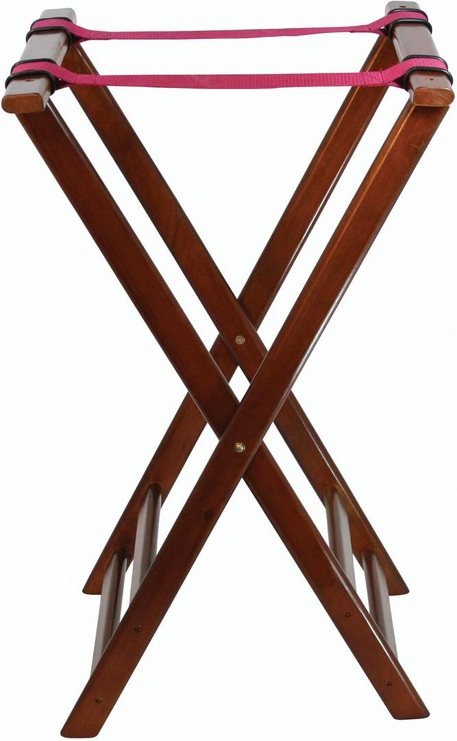 Winco 32" Folding Wood Tray Stand, Medium