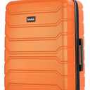 InUSA TREND Luggage with Spinner Wheels | Durable Lightweight Hardside Suitcase, Travel bag with Handle and Trolley, 28-Inch Large Checked luggage | Orange