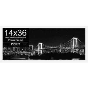 Picrit 14x36 Poster Frame, Photo Frame for Wall Mounting Display, White