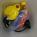 Tankless Water Heater Flushing Kit Includes 1/6HP Submersible Sump Pump with Two Adapters & 3 Gallons Pail with Bucket Lid Opener & Two 1/2 Dia X 6 PVC Hoses with Washers