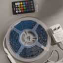 Monster 16.4ft Sound Reactive Multi-Color LED Light Strip with IR Remote Control, Indoor Use, Xtreme Easy Assembly