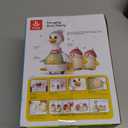 HOLA Baby Toys 6-12 Months Musical Dancing Duck Toy Set with Mama and Babys Tummy Time Toys, Crawling and Interaction Modes 1 Year Old Girl Boy Baby Stocking Stuffers