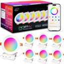 ILC 4 Inch LED Reccessed Downlights Compatible with Alexa (Hub Required), 10W, APP Controlled, RGB Color Changing, 2700K-6000K, 100W Equivalent, Recessed Ceiling Lights,Bluetooth MESH (6 Packs)