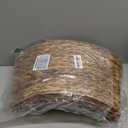 MIXUMON Handmade Water Hyacinth Christmas Tree Collar 24"  Rustic Basketweave Tree Base Cover, Eco-Friendly Skirt Alternative with Cord Cut-Out (Brown)