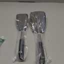 Unicook 2 Pack Flexible Silicone Spatula, Turner, 600F Heat Resistant, Ideal for Flipping Eggs, Burgers, Crepes and More, Black