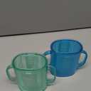 2 Pack Pouch Holder No Squeeze for Food Pouches & Drink Boxes, Adjustable Baby Pouch Holder with Larger Capacity Allows Toddlers Self-Feed Avoid Mess