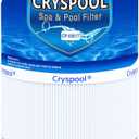 Cryspool 08017 Filter Compatible with 6540-488, Sundance Double End 120, PSD125-2000, C-8326, FC-2780, Magnum SU125, 125 Sq. Ft Spa Filter Cartridge, 1 Pack