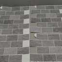 CRE8TIVE 4 Sheets Grey Slate Subway Peel and Stick Backsplash - 12"x12" 3D Stone Wall Tile Adhesive for Kitchen, Bathroom, Laundry Room, Shower