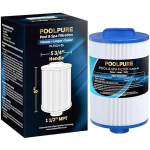 POOLPURE Replacement Filter for PMAX50P4, Unicel 5CH-35,Filbur FC-0300, Baleen AK-90109, Excel Filters XLS-526, Darlly 50353, Pure N Clean PC-0300, SD-00780, SD-00650 Filter Cartridge (1 1/2" MPT)