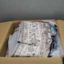 WITSHOCK Living Room Area Rugs 9x12: Soft Non-Slip Backing Washable Rugs Vintage Large Carpet for Bedroom Office Dining Room Kitchen Stain Resistant Home Decor Rug (Black)