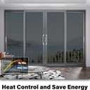 Finnez One Way Privacy Window Film, Reflective Tint, Black, 35.4″ x 157.4″