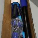 20FT Light Bulb Changer for High Ceilings with 5-12FT Heavy Duty Extension Pole,High Ceiling Fan Duster Extendable Reusable Cobweb,Feather,Window Cleaning Squeegee Kit for Home & House,Interior Roof (Blue)