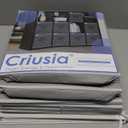 Criusia Storage Cubes, 11 Inch Cube Storage Bins for Shelves (10 Pack), Fabric Collapsible Storage Bins with Dual Handles, Foldable Cube Baskets for Clothes, Closet Organizers and Storage Box (Grey)